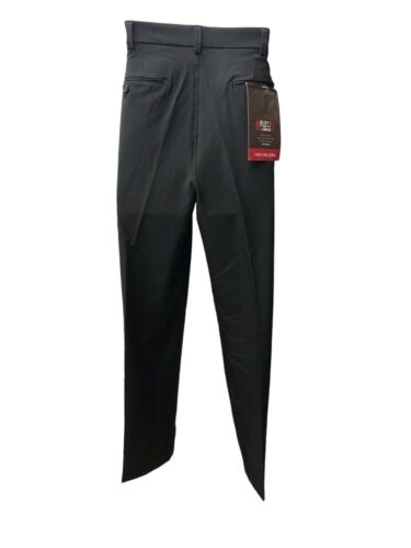 Van Heusen Men's Slim Fit Flex 4-Way Stretch Black Long Pant 36X32 with Pockets