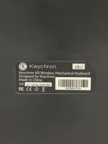 Keychron K8J2 Pro Wireless Gaming Mechanical Keyboard Aluminum QWERTY Black