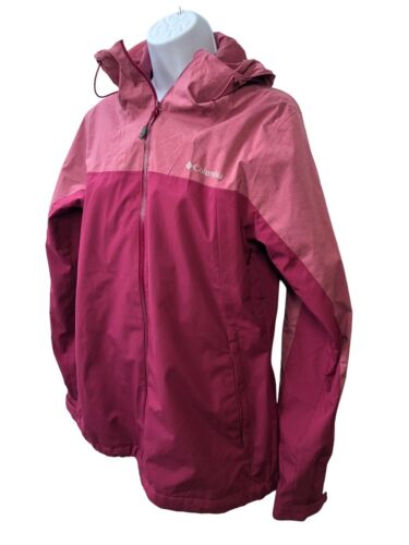 Columbia Womens Valley Elite Stretch Rain Waterproof Omni-Tech Hooded Zip Jacket