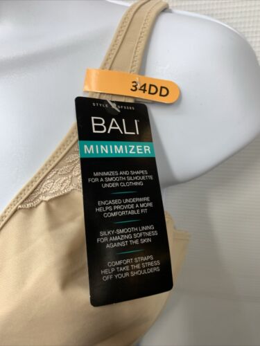 Bali Women's Passion For Comfort Underwire Minimizer Bra DF3385 Size 34DD Beige