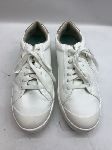 Dr. Scholl's Womens Time Off White Fashion Sneaker Size 10 Lace-up Shoes Athleti