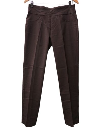 Ruby Rd. Women's Pull-On Solar Millennium Super Stretch Long Pant Size 5 Brown