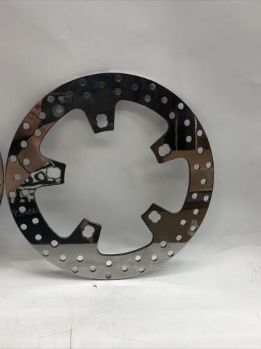 Polished Stainless Enforcer Front Brake 11.8 Rotor Set NO Hardware 14-Up Harley