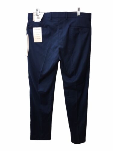 Man's Pants Calvin Klein Men's Modern Fit Dress Long Pant Size 36x30 Navy Blue