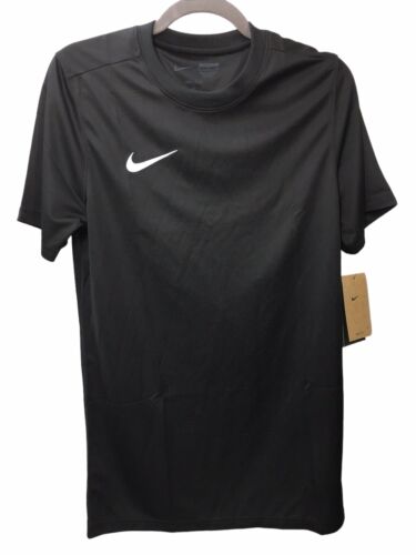 Nike Mens Large Black Dri-Fit Slim Crew Sport Gym Football T Shirt Top Tee Small