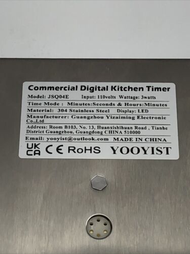 YOOYIST Commercial 4 Channels Kitchen Timers Restaurant Timer Loud Alarm Cooking