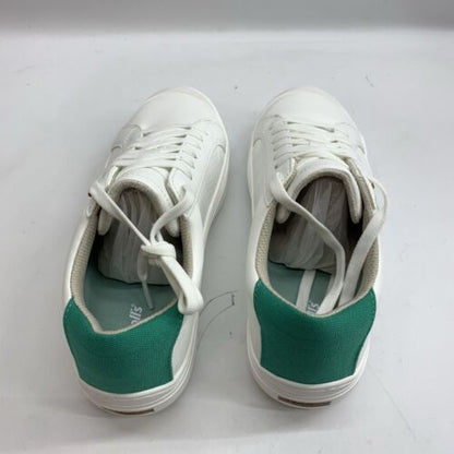 Dr. Scholl's Women Shoe Time Off Max Lace Up Sneaker White/Green Athletic Size 9