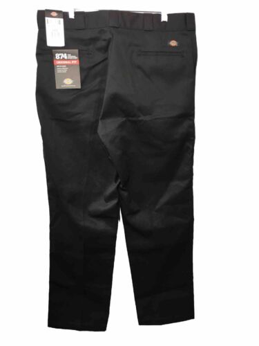 Dickies 874 Pants Mens Original Fit Classic Work Uniform Bottoms 38wX32L Black