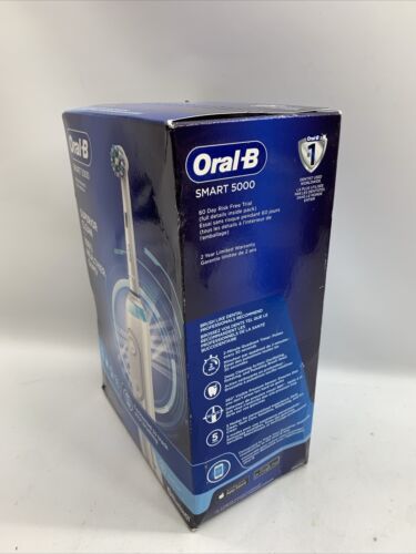 Oral-B Smart 5000 Bluetooth Rechargeable Toothbrush with Travel Case Deep Clean