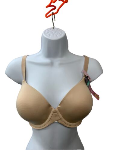 Maidenform DM7543 One Fabulous Fit 2.0 Tailored Demi T-Shirt Bra Size 34D Beige