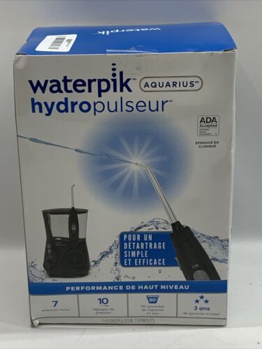 Waterpik Aquarius WP-662CD Jet Black 10 Pressure Settings Teeth Water Flosser