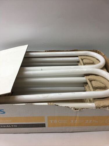 Philips FB32T8/6 TL841 ALTO 4100 Kelvin T8 U-Bend Bulbs 379024 32W LOT OF 12