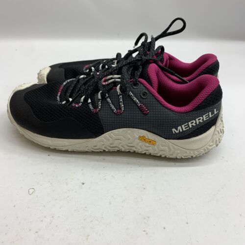 Merrell Women's Trail Glove Shoes 7- J067706 Black/White Size 8 Lace-up Sneaker