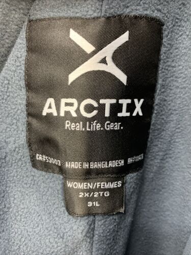 Arctix Women's Lumi Pull Over Fleece Lined Cargo Snow Long Pants Size 2X Black