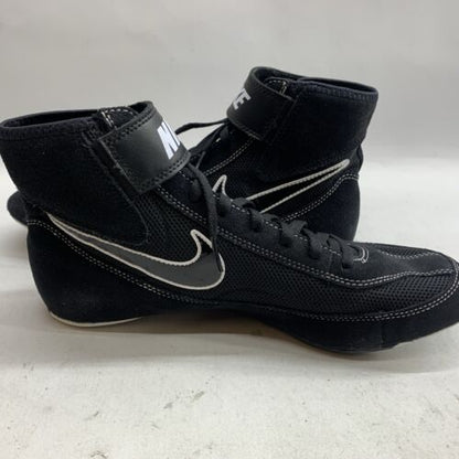 Nike Speed Sweep VII Wrestling Shoes Black White Ankle Strap 366683-001 Mens 10