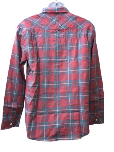 Rails Wyatt Red & Blue Check Long Sleeve Flannel Shirt Mens Medium (Denim Jubi.)