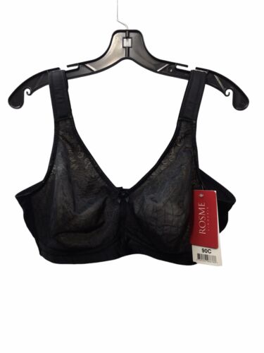 Wireless Soft Bra With Padded Straps Black From ROSME Col. Powerlace Size 40C