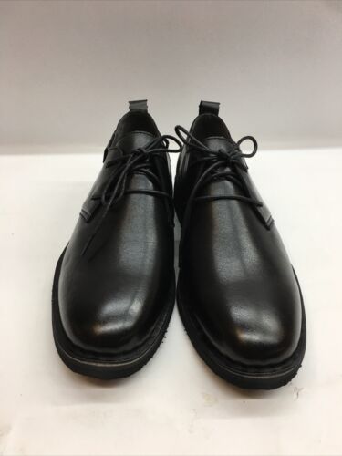 Propét Men's Finn Oxford Shoes MCX022L Rubber Sole Black Uppear Leather Size 11