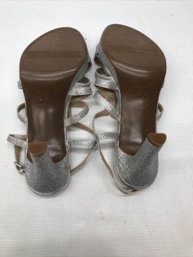 Women's Naturalizer, Baylor Dress Sandal H1868S5022 Silver Synthetic Wm Size 10w