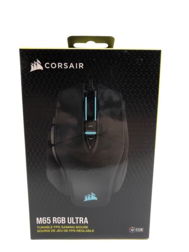 Corsair M65 RGB Ultra Black 26K DPI Wired FPS Gaming Mouse CH-9309411-NA2 Tunabl