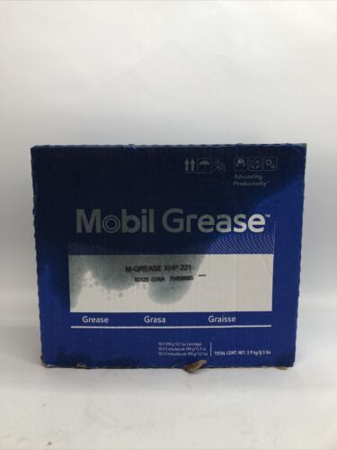 Mobilgrease XHP 221 (10) Multi-purpose Grease 14oz tubes Dark Blue - 10 Pack