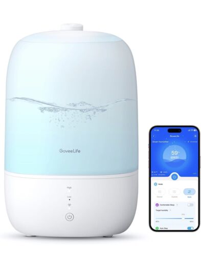 GoveeLife H7140 Smart Humidifiers Bedroom 3L Top Fill Cool Mist Humidifiers.124