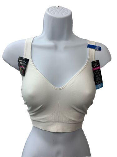 Bali Women Comfort Revolution ComfortFlex Fit Bra  White DF3484 Size XL Wireless