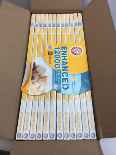 Arm & Hammer 12”x 24”x 1” Pet Allergen Air Filter M8 AFAH2024 Electrostatic 12Pk