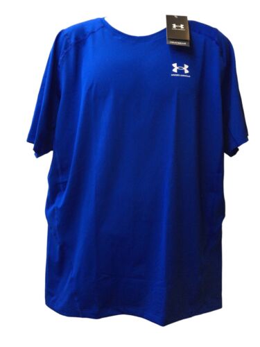 Man's Shirts Under Armour Heatgear Armour Compression Short Sleeve, Blue, 3XL