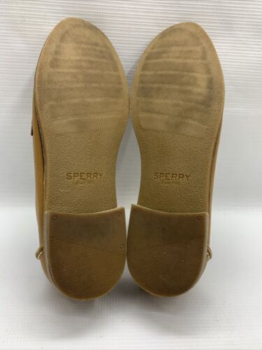 SPERRY Women's Seaport Penny Copper Leather Loafers 10 M Slip-on Shoes Brown