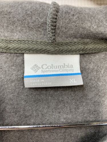 Columbia Men's Size Large Trek Full-Zip Solid Hoodie - Charcoal Heather Size XL