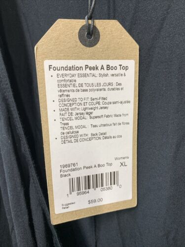 prAna Women's Foundation Peek a Boo Top size Small Heather Grey 1969761 Size XL