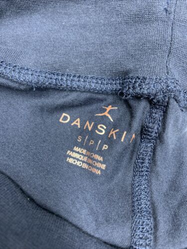 Danskin Plus Size Essentials Drawcord Long Pants Size Small Midnight Navy Blue