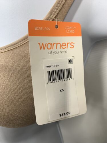 Warners Womens Easy Does It Wire-Free No Bulge Bra RM3911A Size XS Lightly-Lined