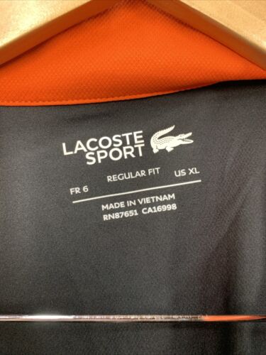 Lacoste Men's Regular Fit Black Tennis Net Design Tracksuit WH1796-51 Size XL