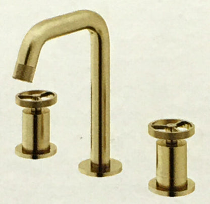 Cass 8 in. Widespread 2-Handle Bathroom Faucet in Matte Brushed Gold