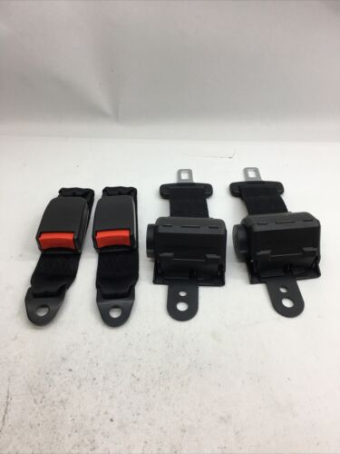 2 PCS Universal Retractable Golf Cart Seat Lap Belts for EZGO/Yamaha/Club Car