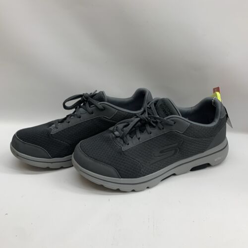 Skechers Mens Go Walk 5 55509EWW Black Running Shoes Sneakers Size 13 Lace-up