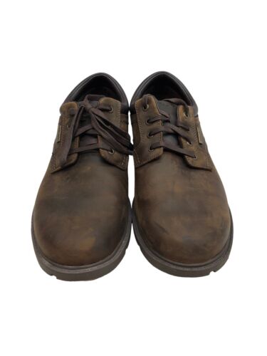 Rockport SS Plain Toe Ox Shoe Size 10w A13717 Classic Lace-up Sneaker  Brown