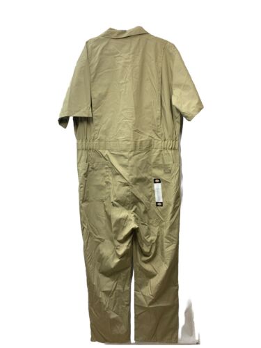 Dickies Men's Short Sleeve Coverall Beige XL SH 33999KH for Mechanic Workwear