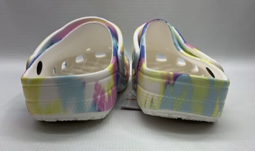 CROCS Classic Tie Dye Adult Clogs Men-9 Women-11 Casual Water Sandals Multi