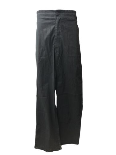 Dickies Men's Signature Elastic Waist Scrubs Long Pant Black XL 81006 Zip-fly