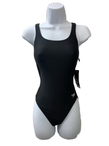 Speedo Women's Black Super Pro Swimsuit Size 6 One Piece Swimwear A7733 Sz 6/32