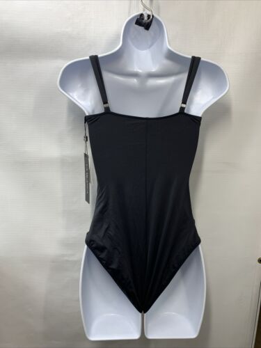 La Blanca Standard Island Goddess Lingerie One Piece Swimsuit LB0IG24 Black SZ 6