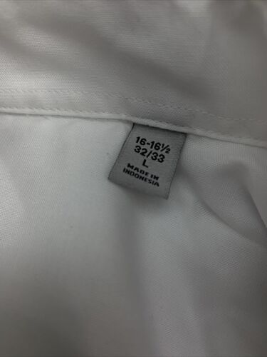 Kenneth Cole Unlisted Men's Dress Shirt Slim Fit Solid Long Sleeve Size L White