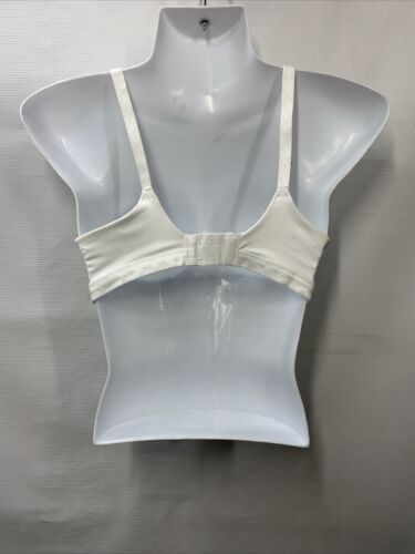 Warner's Women's White Cloud 9 Bra Seriously Soft Wire-Free Light 01269 Size 34B