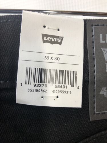 Levi’s 510 Skinny Fit Advanced Stretch Men's Jeans Size 28Wx30L Long Pants Black