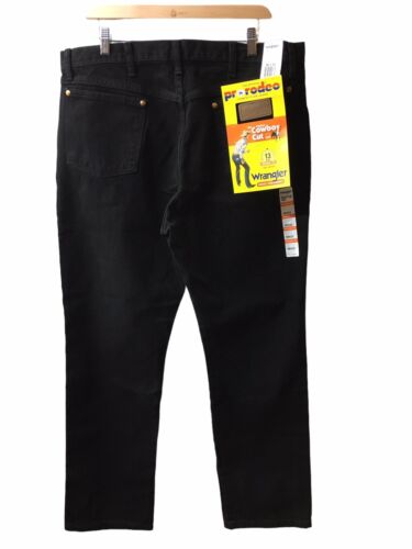 Wrangler Men's Cowboy Cut® Pants Original Fit Shadow Black Jeans 13MWZWK 38x32