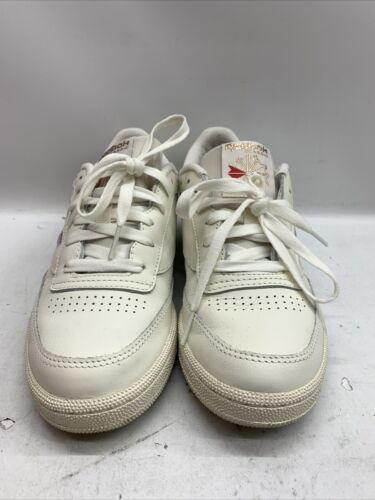 Woman's Sneakers Reebok Club C Retro Lace-up Walking Casual Shoes White Size 8.5