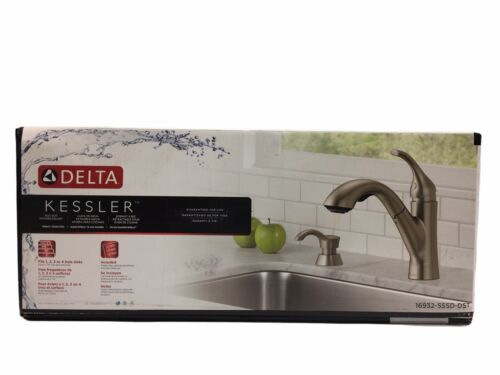 Delta Kessler 16932-SSSD-DST Pull-Out Kitchen Faucet Single Handle Deck Mounted